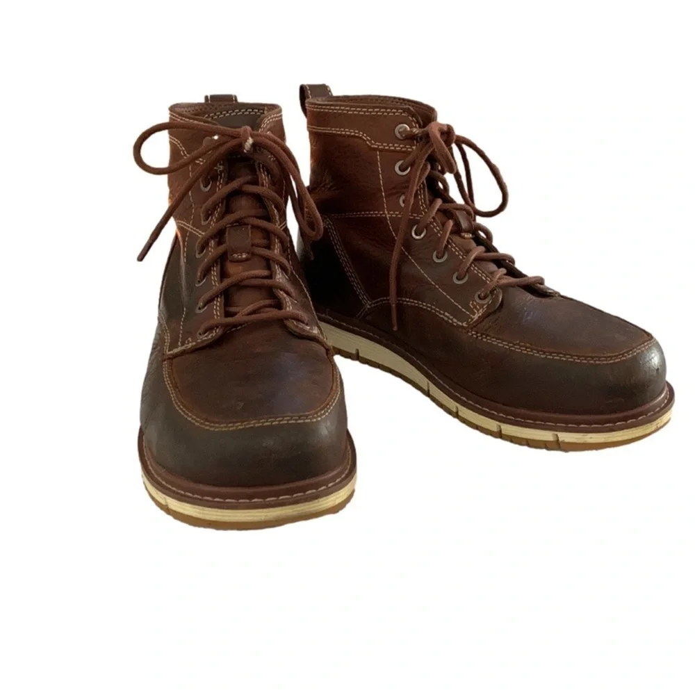 Keen Mens Utility Boots, Size US- 9EE EUR- 42, Gingerbread Brown Leather - Picture 2 of 9